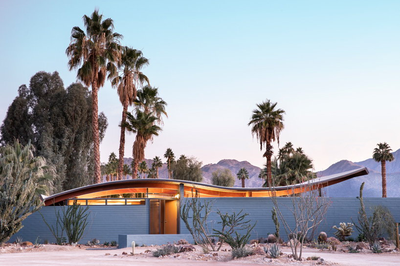  stayner architects restores mid-century 'wave' house in ​palm desert, california