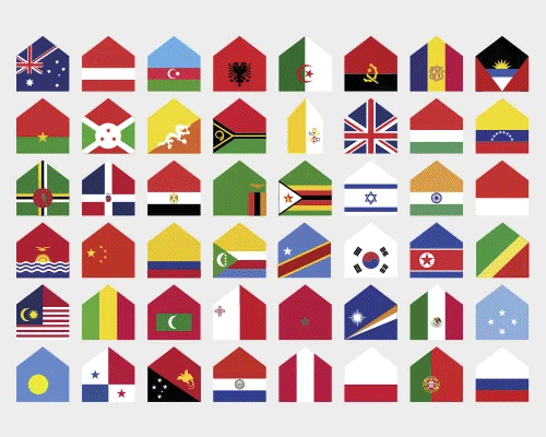 suissas + silva turn flags into houses to urge the world to stay home to fight COVID-19
