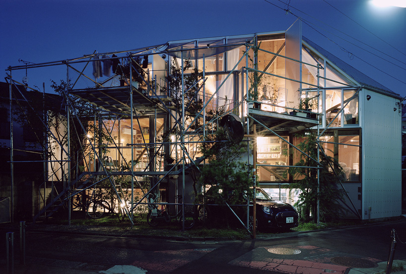 suzuko yamada architects clads daita house in inhabitable steel frame in japan