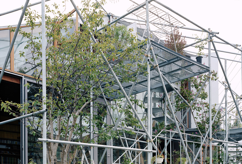 suzuko yamada architects clads daita house in inhabitable steel frame in japan