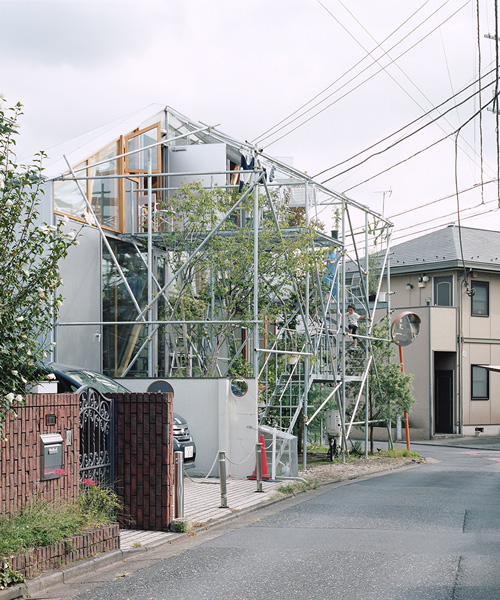 suzuko yamada clads 'daita 2019' house with inhabitable steel frame in japan