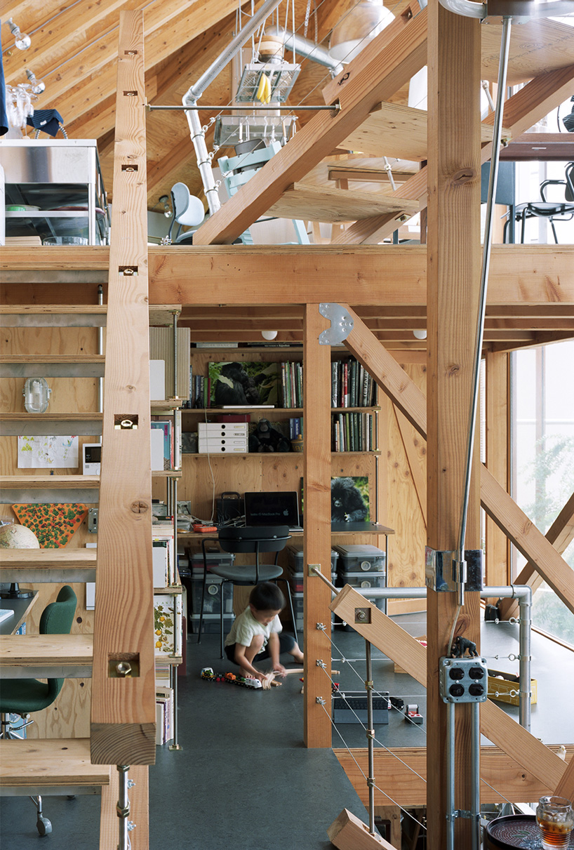 suzuko yamada architects clads daita house in inhabitable steel frame in japan