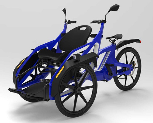 the companion bike lets wheelchair users ride in tandem