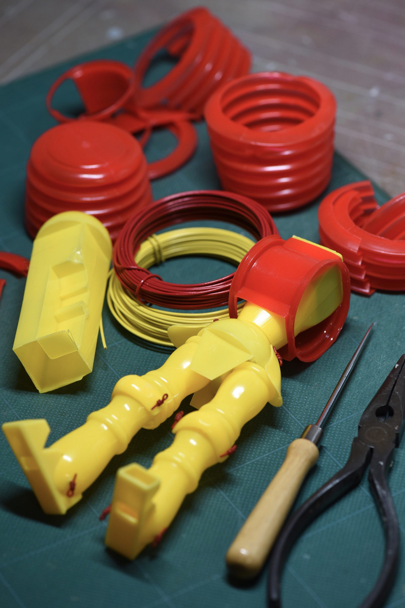 tomohiro yasui builds posable action figures out of everyday items