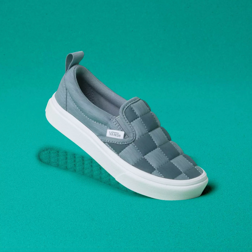 grey and teal vans