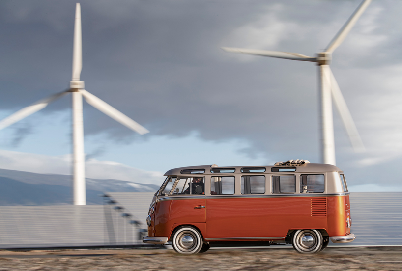 volkswagen unveils e-bulli, a 60s conversion with a 2020 electric drive