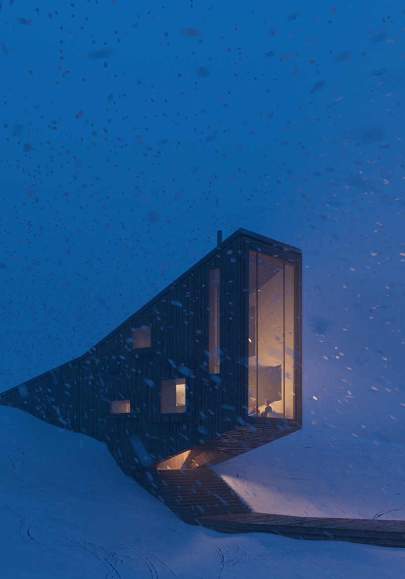 the winter hotel by davit and mary jilavyan emerges from the slopes