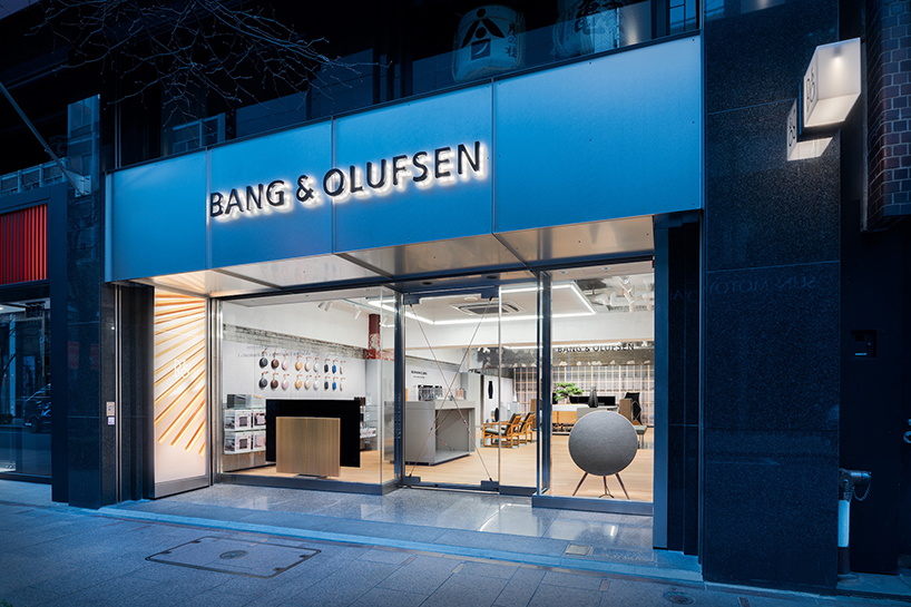 DDAA embeds speakers in glass flooring within bang & olufsen flagship store in tokyo