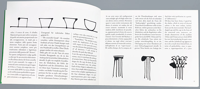 enzo mari design history: berlin service for KPM royal porcelain manufactory