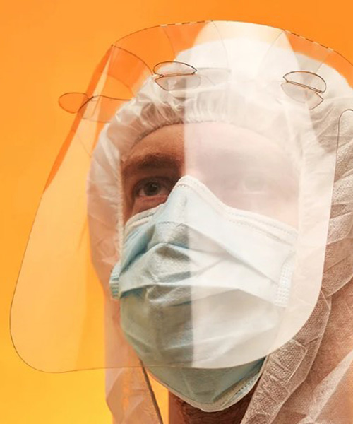 adam miklosi introduces cheap and simple face shield in response to COVID-19 crisis