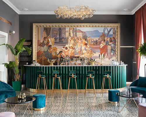 antonio di maro transforms italian palazzo into stylish 'champagneria'
