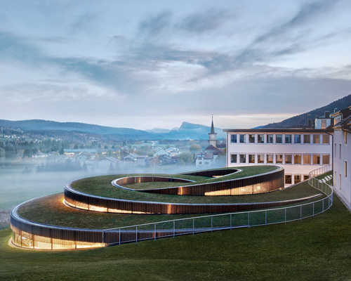 audemars piguet's spiraling museum designed by BIG opens to the public in switzerland