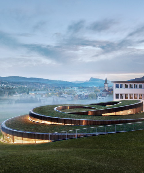 audemars piguet's spiraling museum designed by BIG opens to the public in switzerland