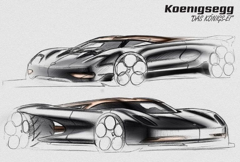 the futuristic koenigsegg 'konigsei' hypercar features an egg-like canopy