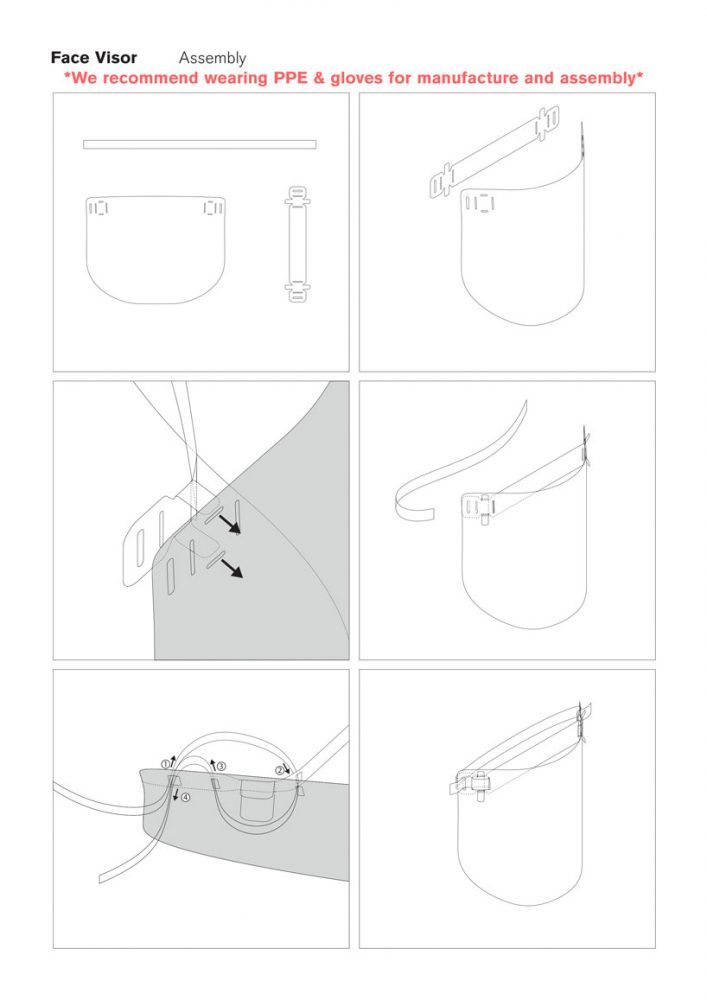 foster + partners shares template for a reusable face visor to aid the ...