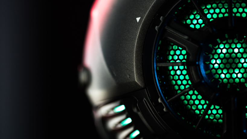 the gravastar robot is a futuristic speaker that looks like it came from space