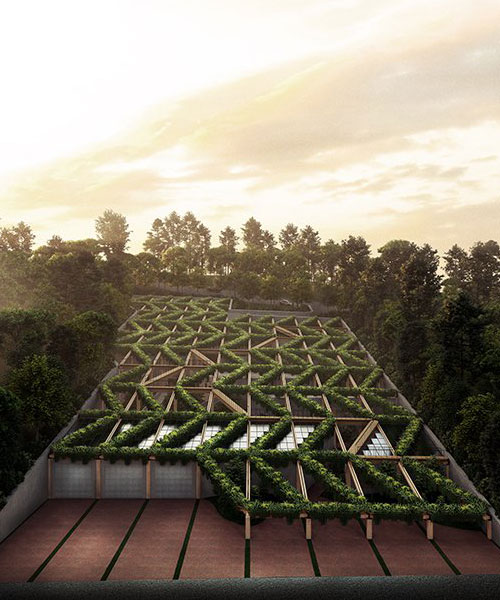 HOPE dental center in rwanda rethinks healthcare with a sunken space hugged by the land