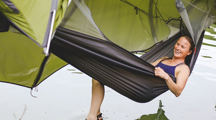 kammok sunda 2.0 transforms from tent to hammock in below 60 seconds