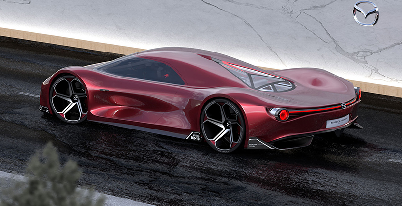 mazda RX-10 vision longtail conceptualizes 1,030 hp halo hypercar