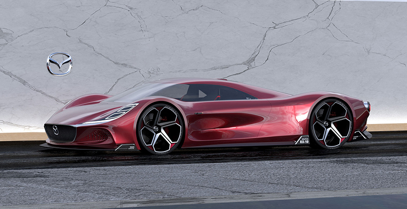 mazda RX-10 vision longtail conceptualizes 1,030 hp halo hypercar