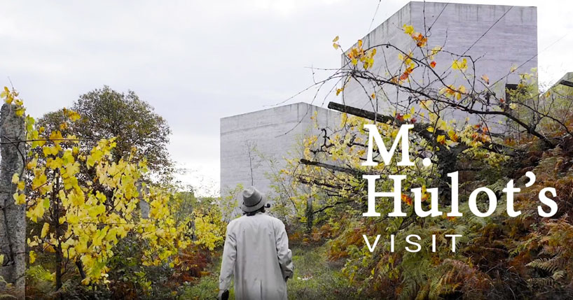monsieur hulot's visit: a short film about spaceworkers' romanesque center in portugal designboom