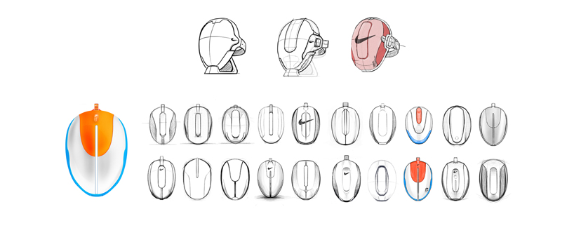 designer proposes futuristic NIKE skincare LED mask to encourage self-development