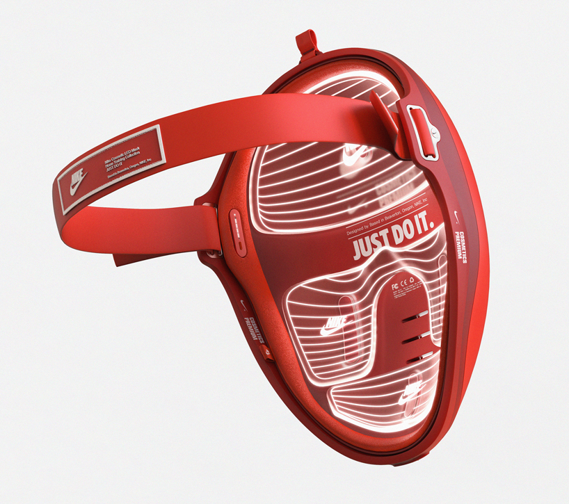 designer proposes futuristic NIKE skincare LED mask to encourage self-development