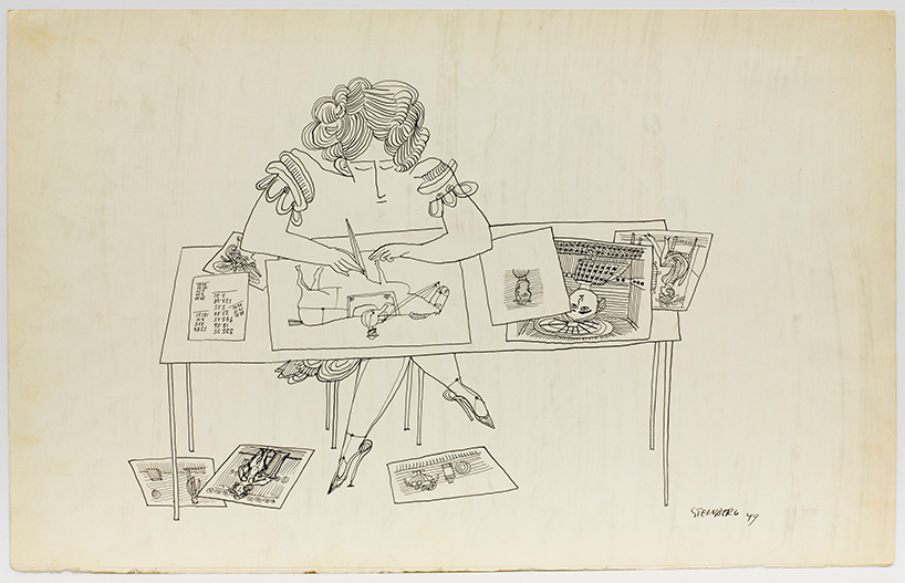 PACE GALLERY hosts saul steinberg's 'imagined interiors' exhibition online