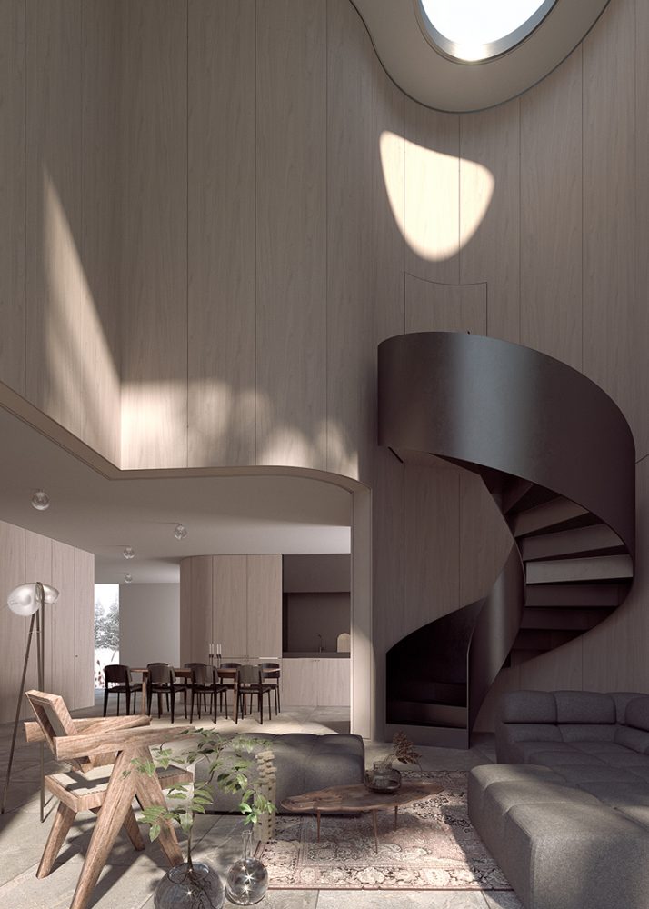 plum island house by COG playfully rethinks typical new england design