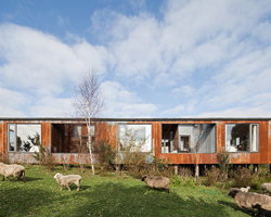 baltazar sánchez expresses the house in punta chilen with weathered zinc