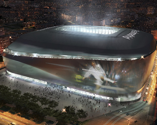 real madrid shares a rendering of its santiago bernabéu stadium