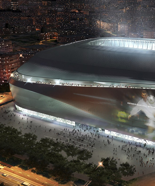real madrid shares a rendering of its santiago bernabéu stadium