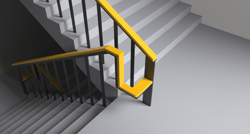 Simple Handrail Redesign Lets Older Users Rest For A While When Climbing