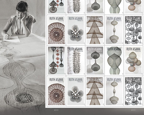 ruth asawa's crocheted wire sculptures grace new US postage stamps