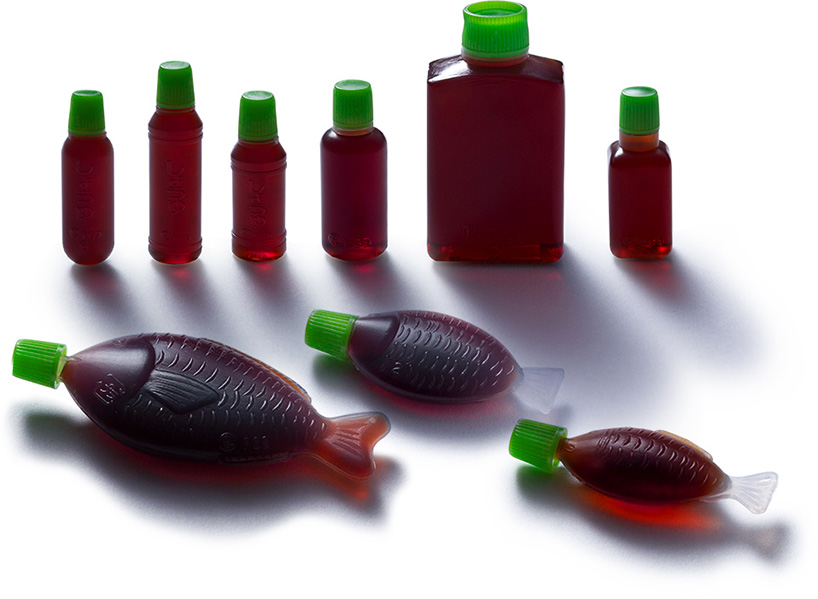 SafeHandFish repurposes fish-shaped soy sauce bottles as hand sanitizer containers