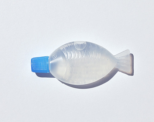 SafeHandFish repurposes fish-shaped soy sauce bottles as hand sanitizer containers