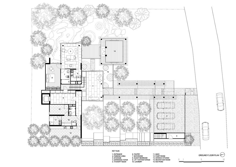 ayutt and associates design places aluminum-clad house within natural ...