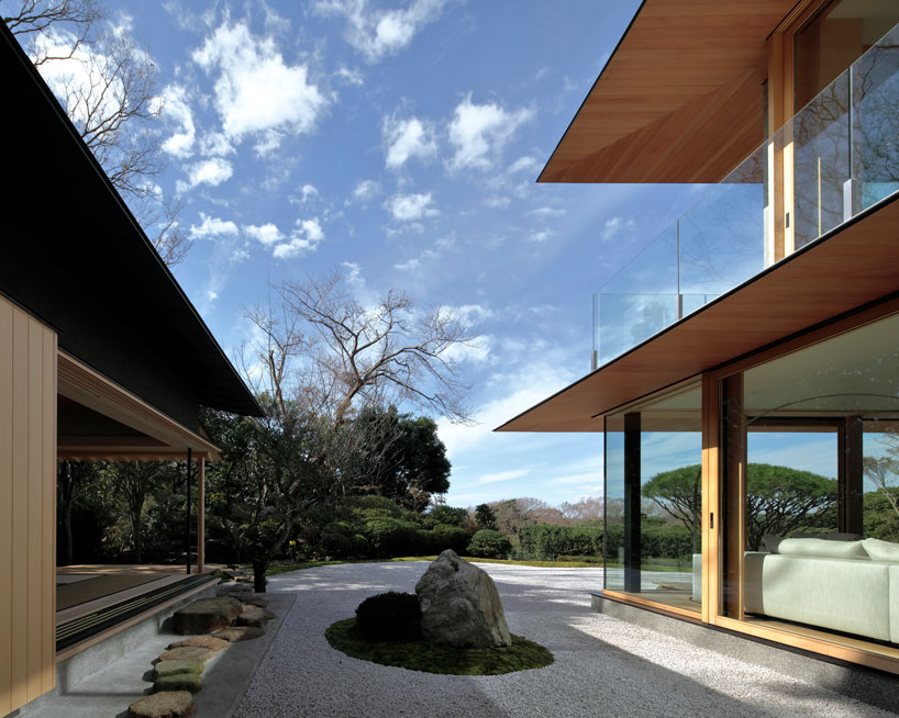 CUBO design architect blends traditional japanese architecture into a contemporary home designboom