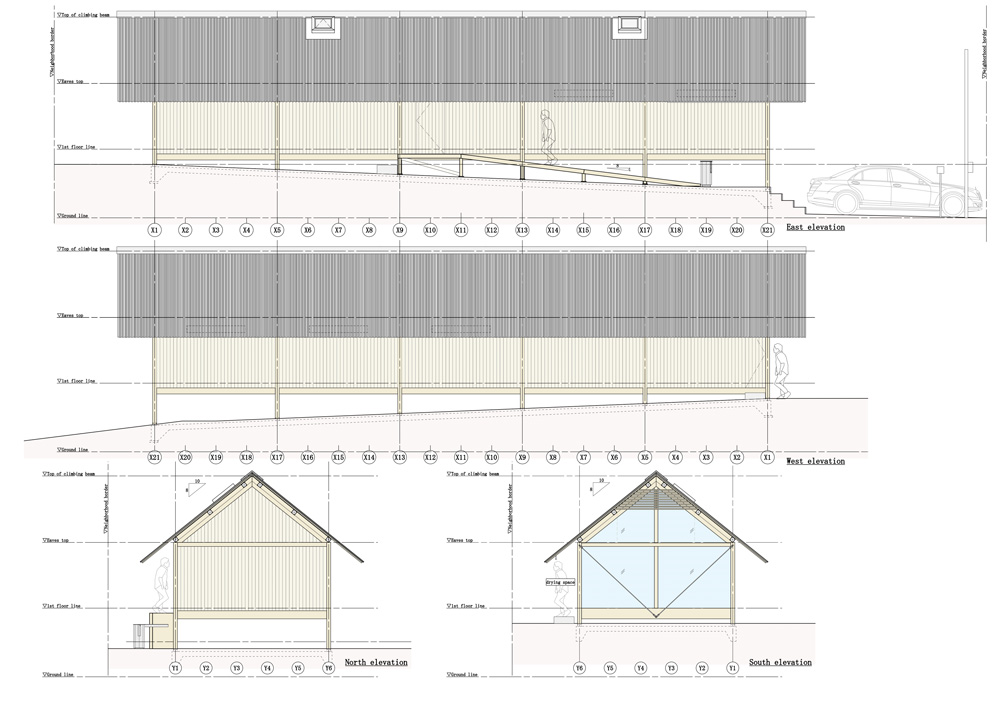 tomoaki uno architects completes wooden house in japan with blind street façade