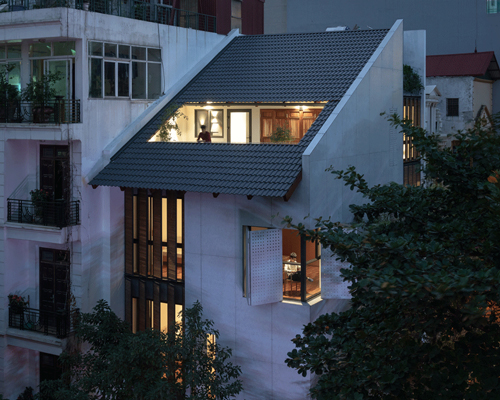 toob studio renovates corner house with series of openings in hanoi, vietnam
