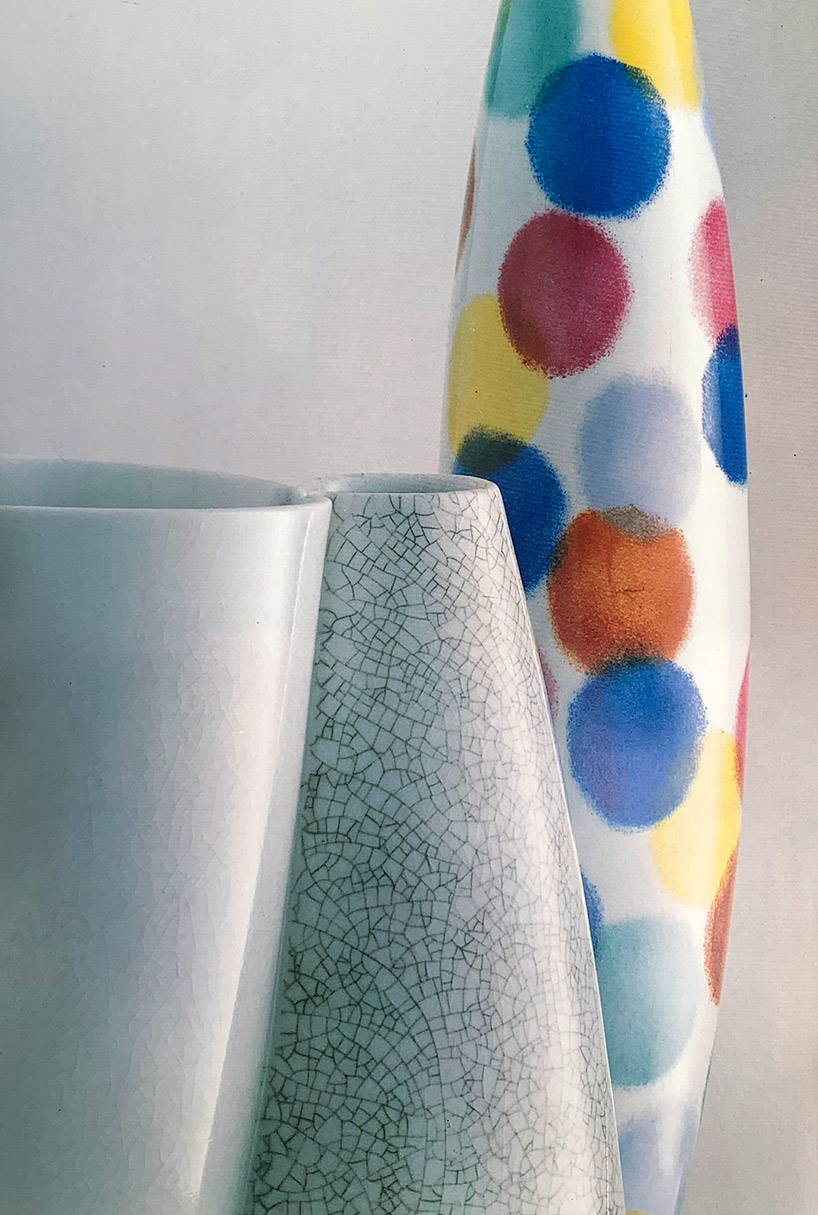 enzo mari design history: craftsmanship as utopia, porcelain vases and decoration for KPM