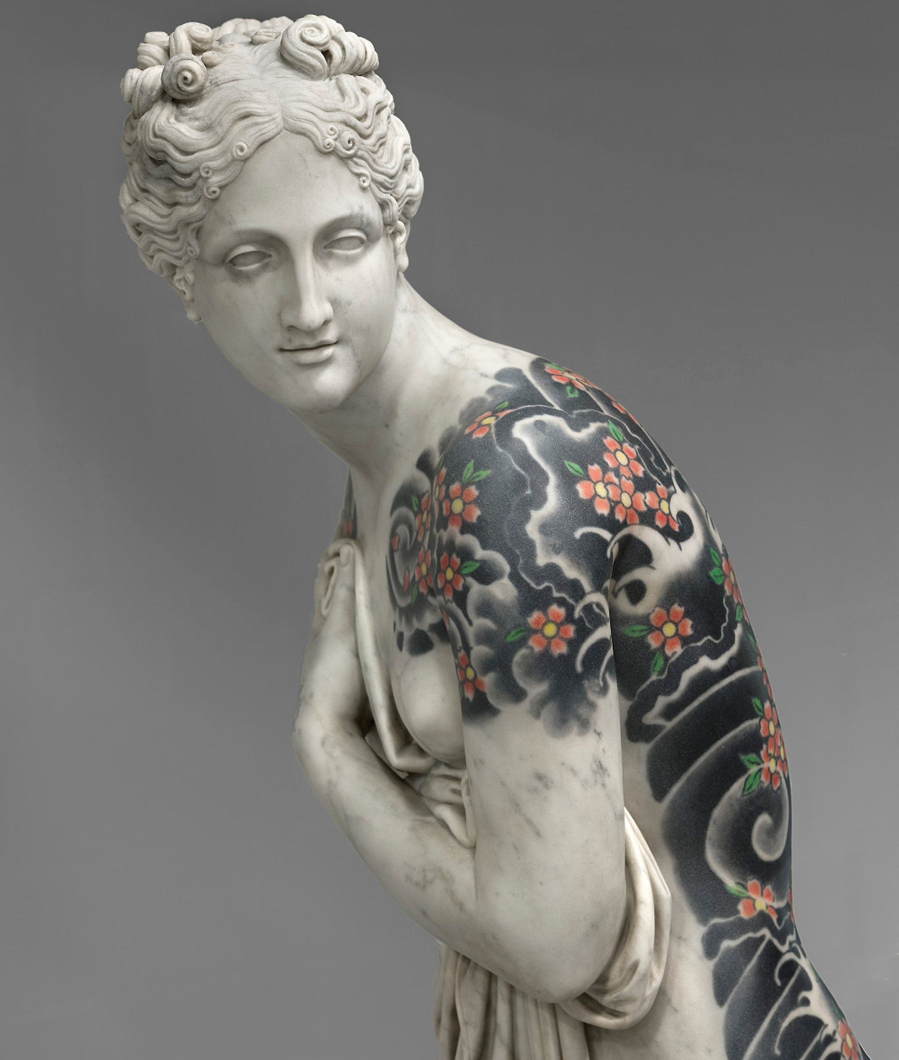 Modern Greek Statue Tattoo Design – Tattoos Wizard Designs