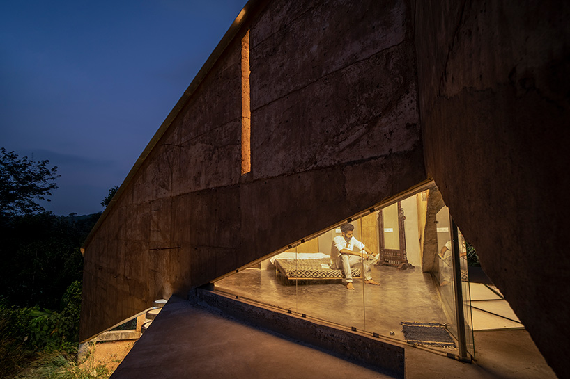shikhara house by wallmakers is a remote hilltop retreat in southern india