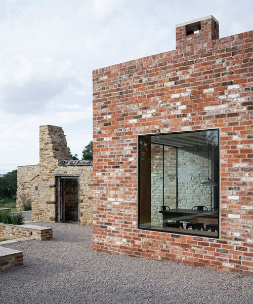 will gamble inserts a contemporary extension into the ruins of a parchment factory in the UK