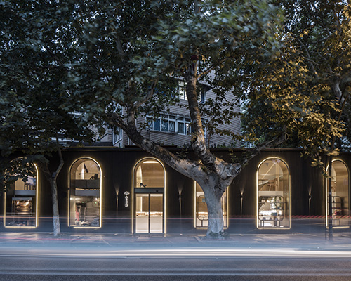 WJ design sets phoenix tree inside anshuka pastry shop in hangzhou, china