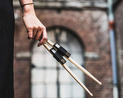 portable and silent 'freedrum' sticks let you play the drums anytime, anyplace