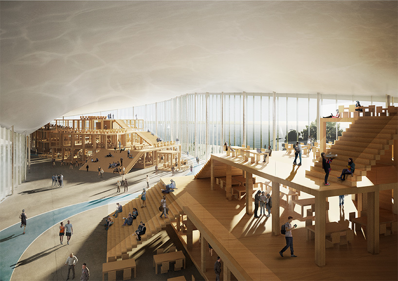 MADMA proposes to unite senezh management lab in russia beneath undulating canopy