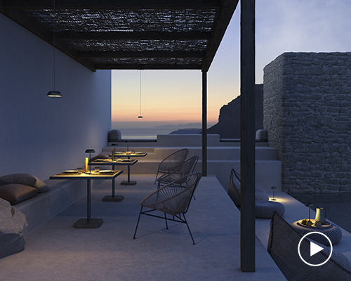 portable axolight float lamp adapts as wall, floor, table and ceiling light