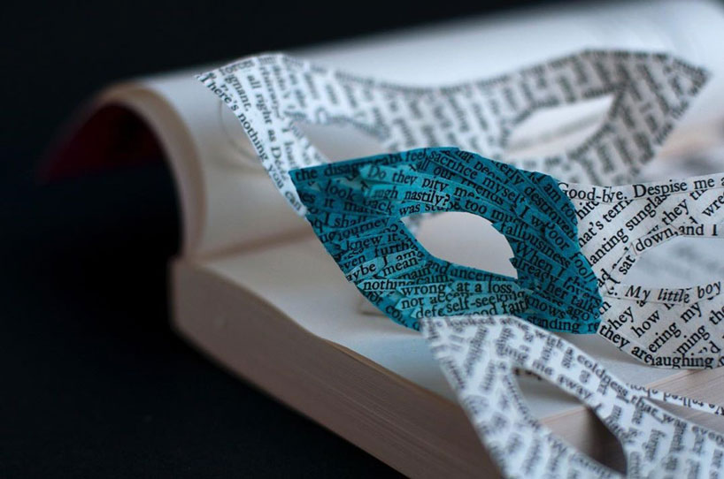 bethany bickley crafts intricate paper sculptures from book pages