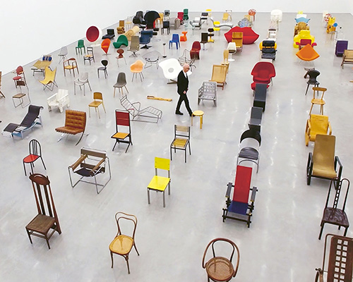 designboom on X: virgil abloh transports classic VITRA pieces